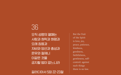 하가 2024-36 : 갈라디아서 5장 22-23절